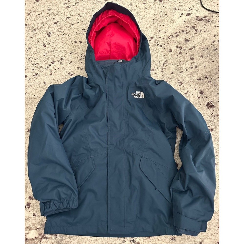 The North Face Girls Kira Triclimate 3-in-1 Jacket Navy Pink Youth Size 6